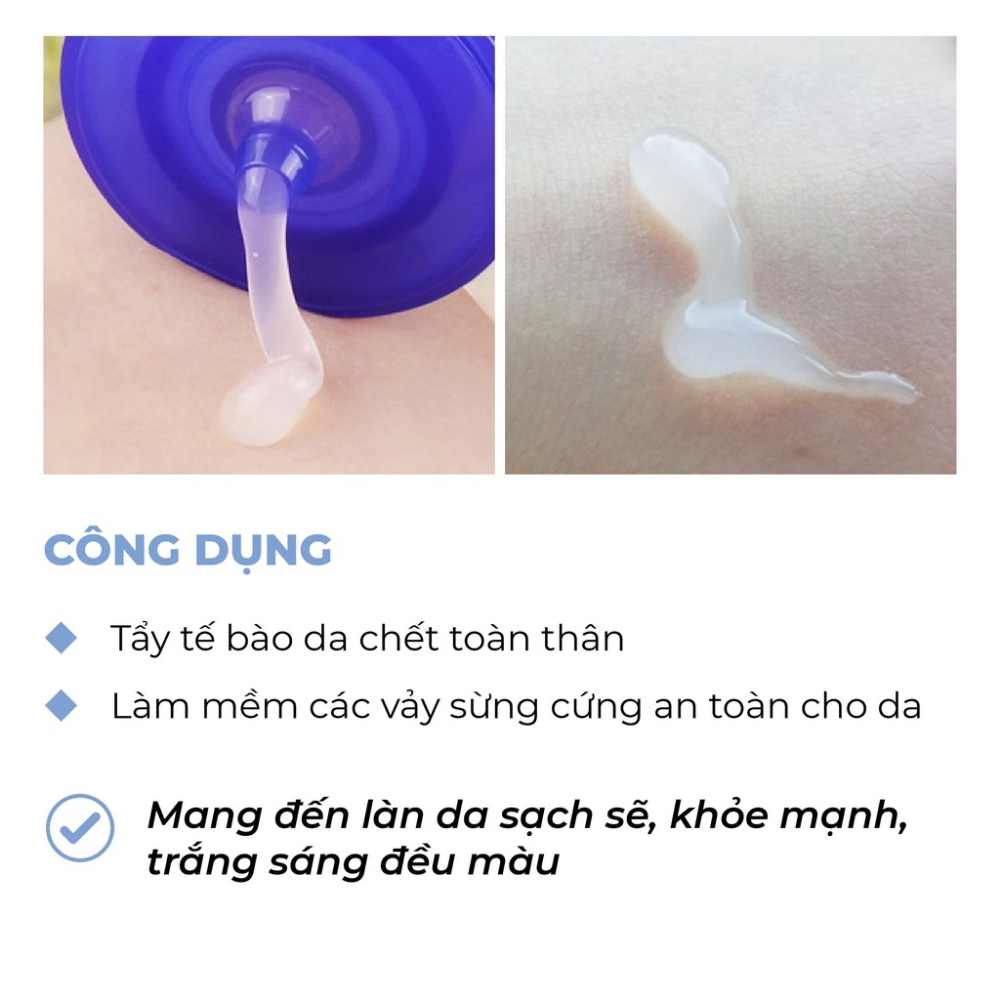 Gel tẩy tế bào da chết Rosette Peeling Gel loại bỏ sợi bã nhờn cho da căng mịn Nhật Bản 120g - Hakushi