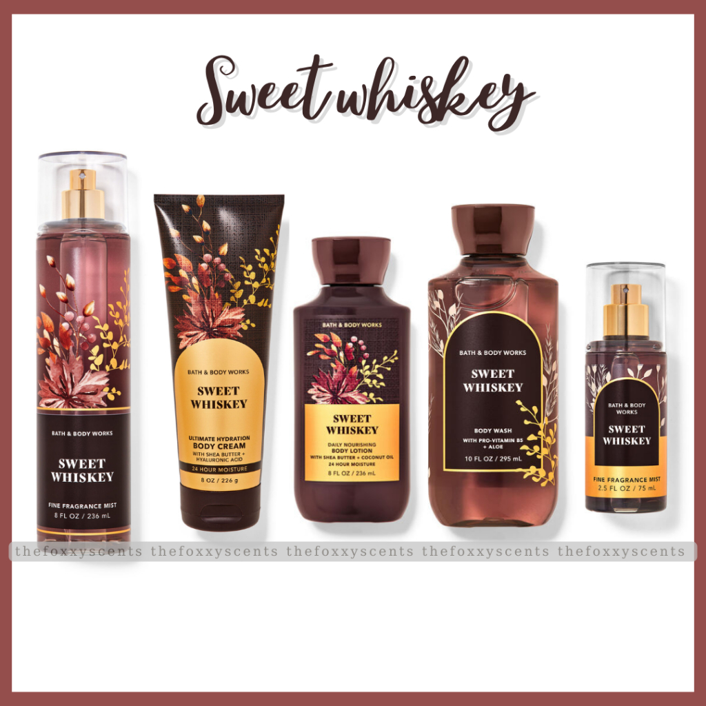 TRỌN BỘ SWEET WHISKEY -  Bath&BodyWorks