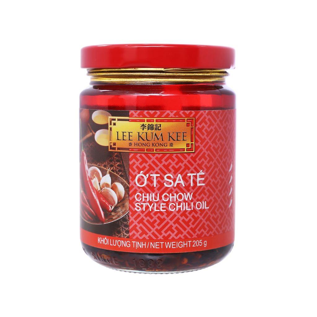 Ớt Sa Tế Lee Kum Kee 206gr*12h/ Lee Kum Kee Chiu Chow Style Chili Oil - Nhập Khẩu HongKong