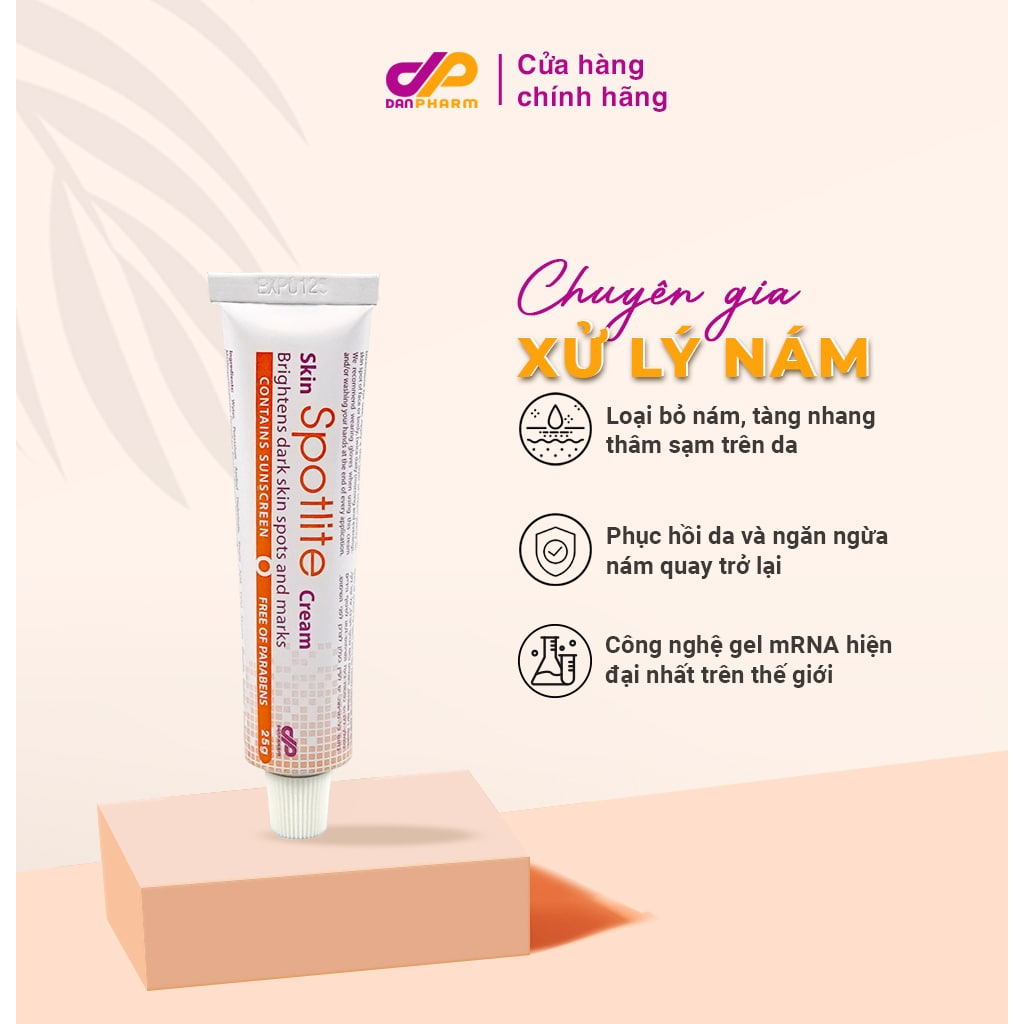 Kem mờ nám Spotlite Brightens Dark Skin Spots And Marks tub 25g Danpharm