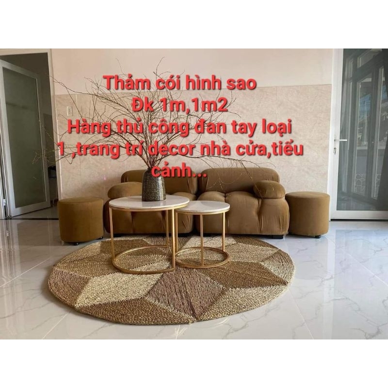 Thảm cói hình ngôi sao