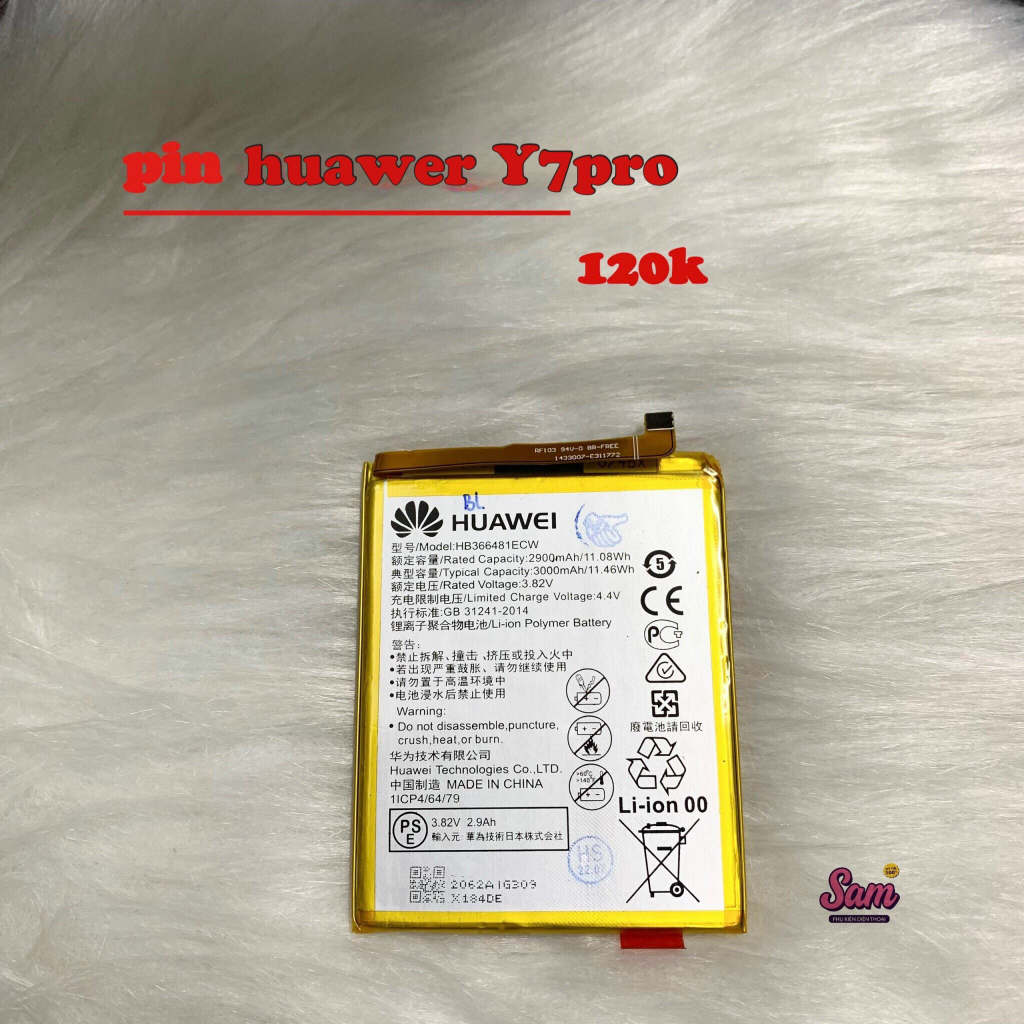 Pin Huawei Y7 Pro / Nova 3i / Y9  / Y6 Pro / Nova 3E / Y7 Pro  / Y52 / Y3