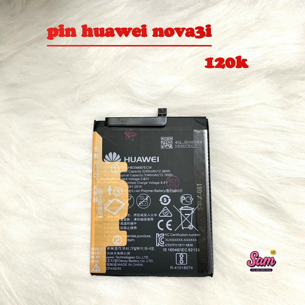 Pin Huawei Y7 Pro / Nova 3i / Y9  / Y6 Pro / Nova 3E / Y7 Pro  / Y52 / Y3