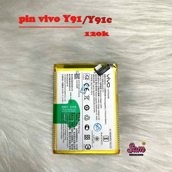 Pin Vivo Y91 / Y91C / Y81 / Y83 / Y97 / Y67 / Y11 / Y12 / Y15 / Y17 / Vivo S1 / Y21s