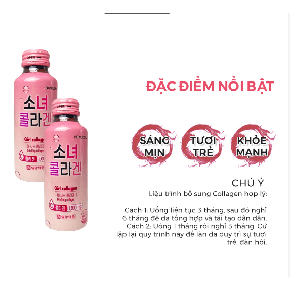 Nước uống bổ sung collagen Girl Collagen 1000mg Hàn Quốc