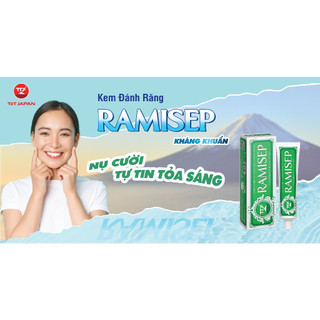 KEM ĐÁNH RĂNG RAMISEP CHLORHEXIDINE 0.12%. Mua 3 tặng 1 Nước súc miệng kháng khuẩn