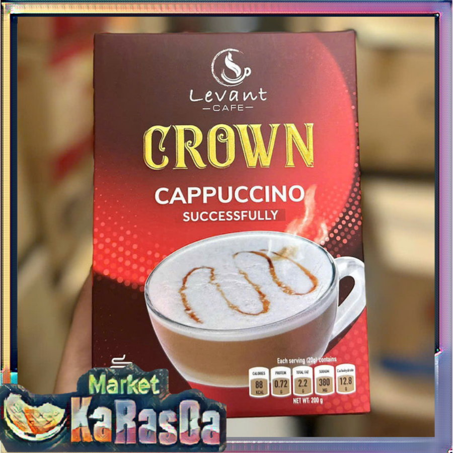 Cà Phê Hoà Tan Levant Crown Cappuccino Việt Nam Hộp Giấy 200G