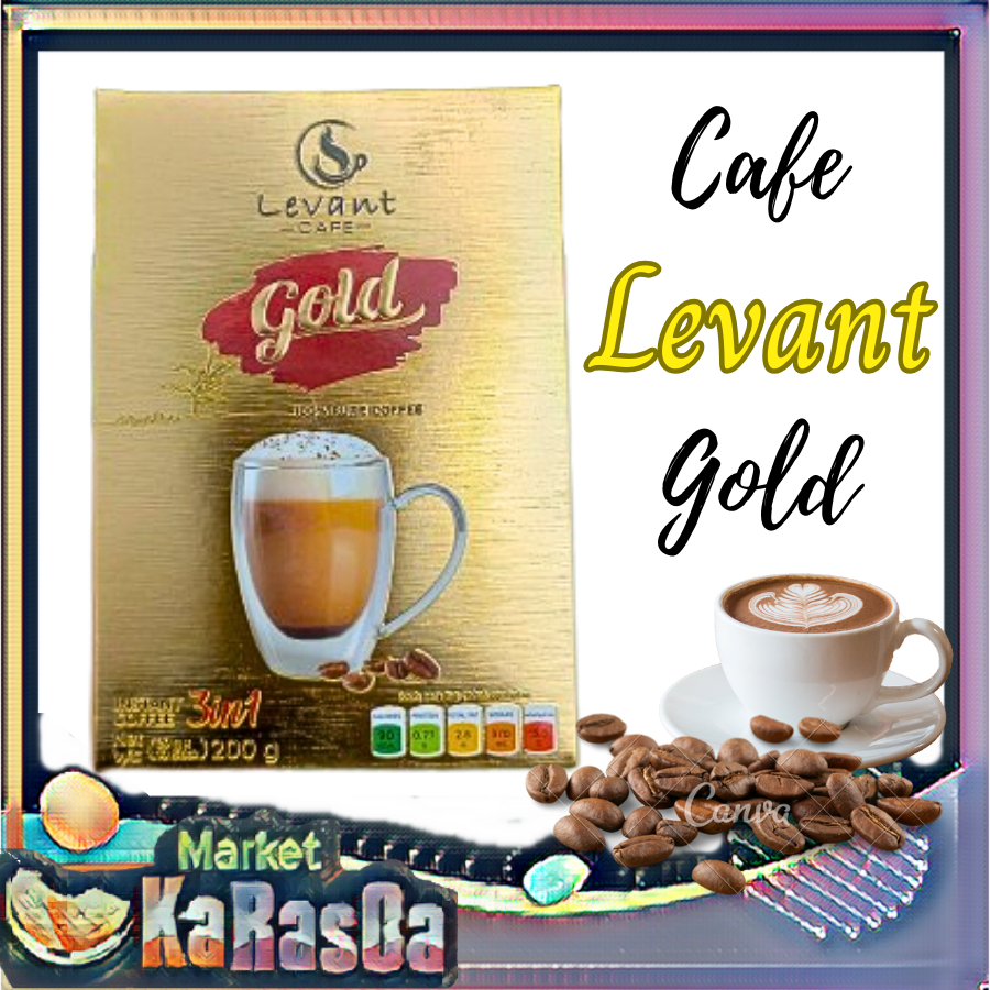Cà Phê Hoà Tan Levant Gold Coffee 3in1 Việt Nam Hộp 200G
