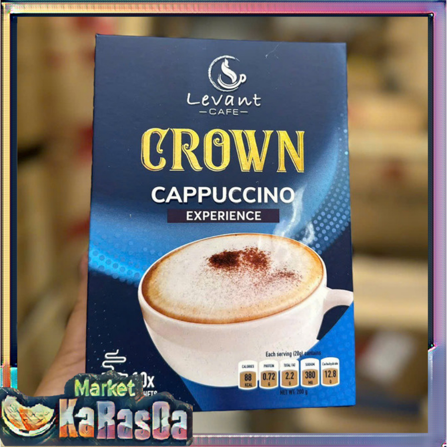 Cà Phê Hoà Tan Levant Crown Cappuccino Việt Nam Hộp Giấy 200G