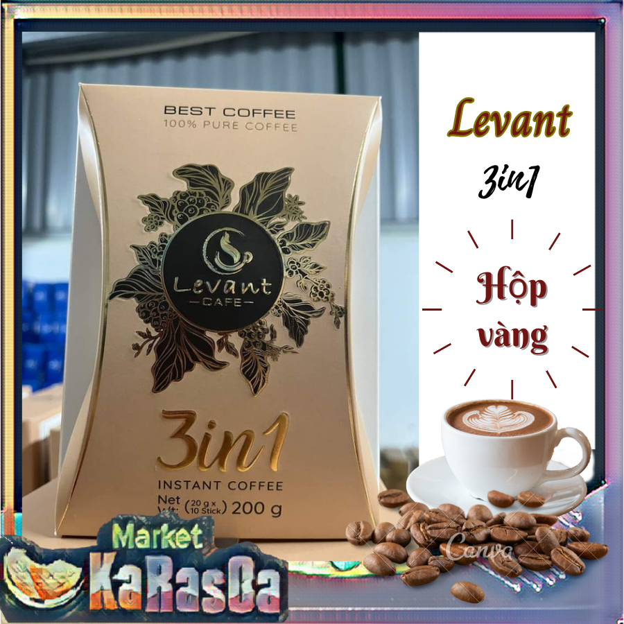 Cà Phê Hoà Tan Levant/ Levant Coffee 3in1 Việt Nam Hộp 200G