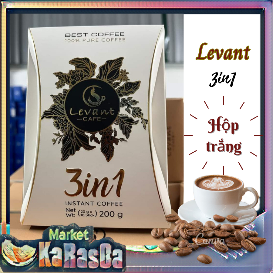 Cà Phê Hoà Tan Levant/ Levant Coffee 3in1 Việt Nam Hộp 200G