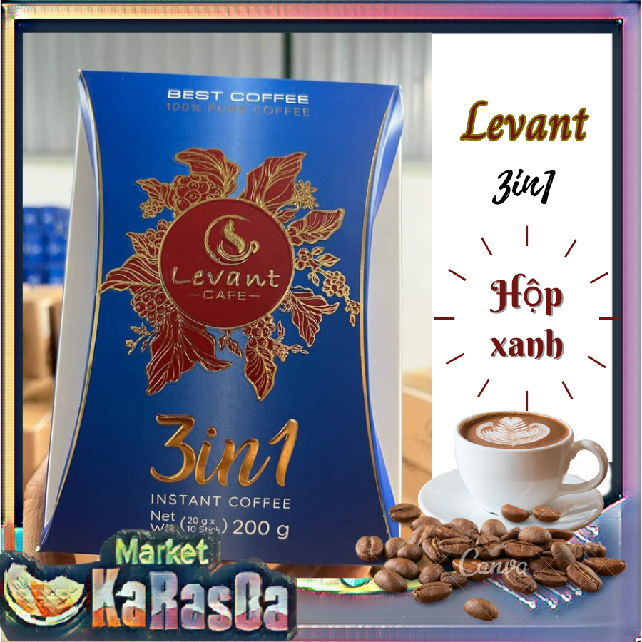 Cà Phê Hoà Tan Levant/ Levant Coffee 3in1 Việt Nam Hộp 200G