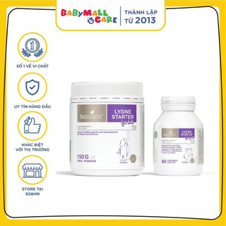 Bột Bio Island Lysine Starter giúp tăng chiều cao cho trẻ dưới 6 tuổi hộp 150g