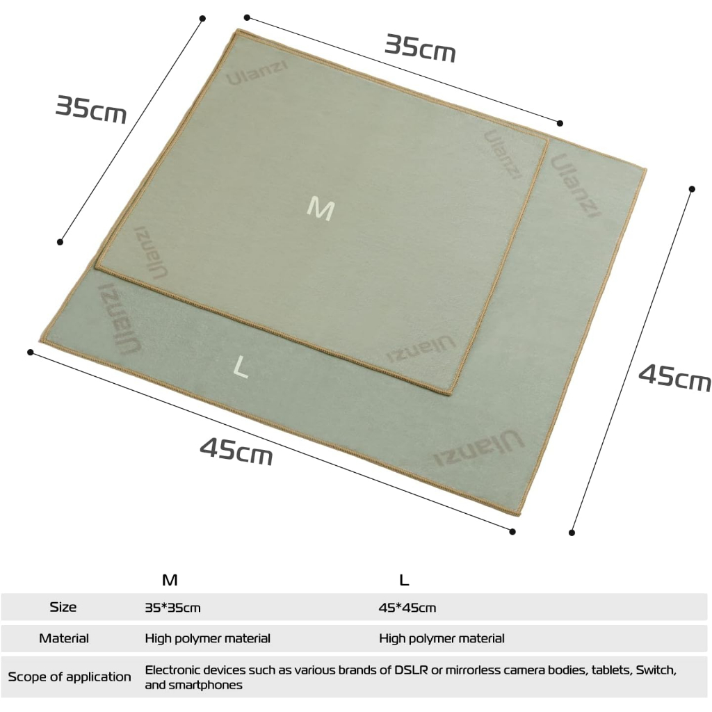 ULANZI CM009 35cm / CM009 45cm - Khăn Bảo Vệ Máy Ảnh - Hàng Chính Hãng