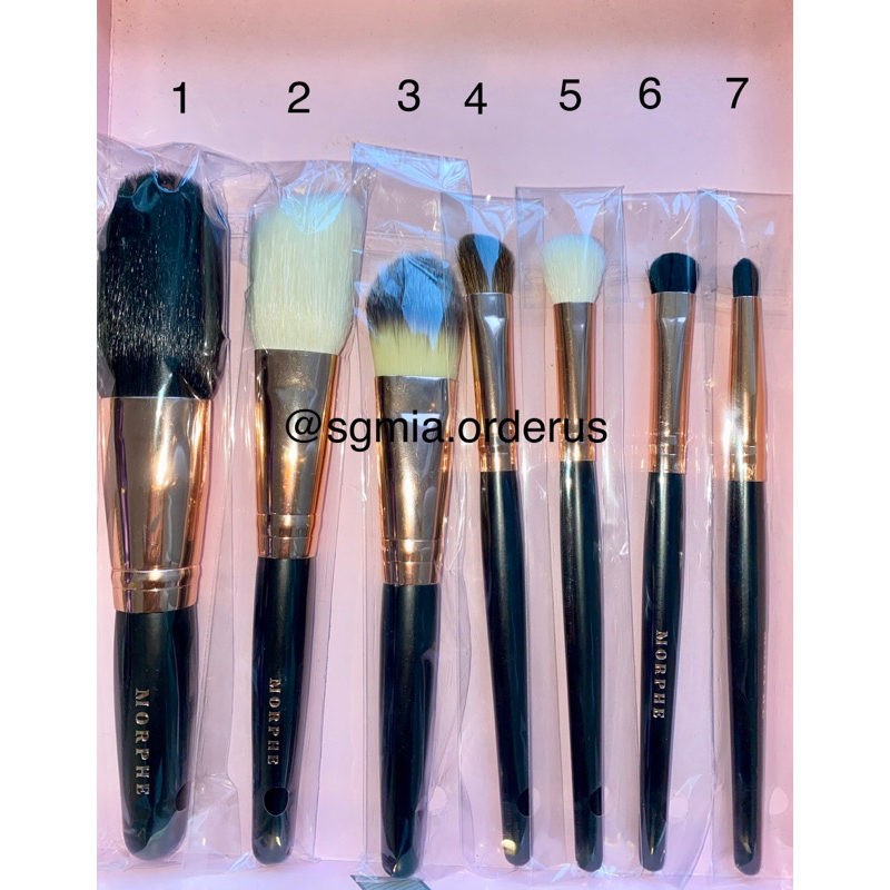 Set 7 cọ trang điểm Morphe Rose Baes 7 Piece Mini Brush Collection