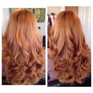  Tuýp Thuốc Nhuộm Tóc Màu Nâu ĐỒng Vàng 7 43 Tự Nhuộm Tại Nhà Medium Golden Copper Blonde Hair Dye Cream HV743 