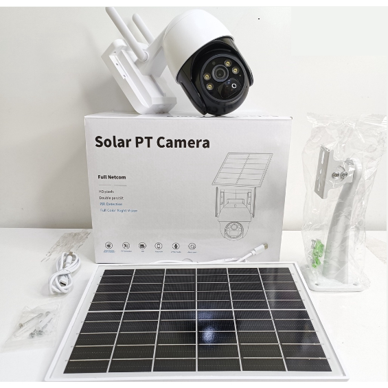 Camera năng lượng mặt trời CG19 - dùng SIM 4G (Solar PT Camera 4.0MPx) -Hàng chính hãng-Phần Mềm ESEECLOUD - BH 1 NĂM