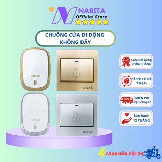 Chuông Cửa Không Dây Báo Khách Thông Minh, Tự Động, Chuông Cổng, Chuông Báo Động Cho Người Già - NABITA