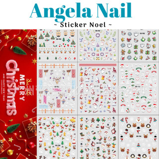 Nail sticker hình dán móng tay 3d sticker dán móng mẫu noel