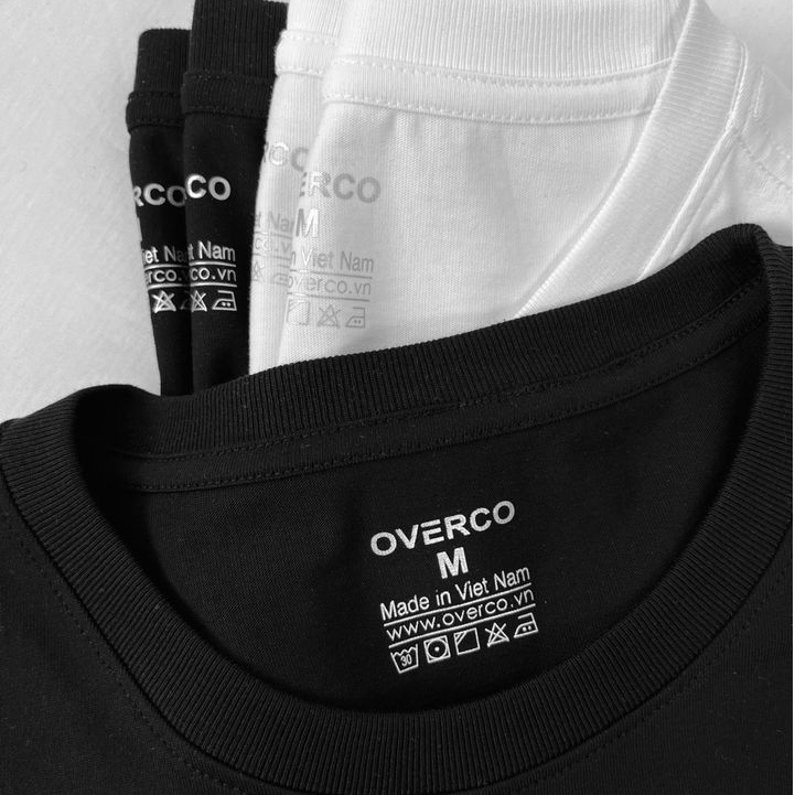 Áo Thun Nam Nữ UNISEX OVERCO Chất Vải Cotton Co Giãn Mềm Mịn Thoáng Mát