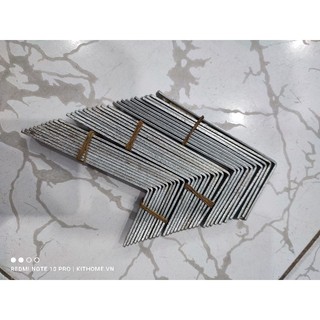 Ke góc vuông | ke sắt dày | ke bắt tủ | ke bàn | ke góc chữ l kích thước 11.5x5x1.5 cm dày 2 mm | ke tường mạ kẽm