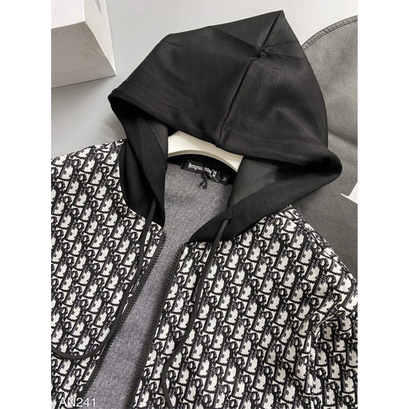 Áo Hoodie D.i.o.r mũ đen nam nữ new-hàng q.c cao cấp