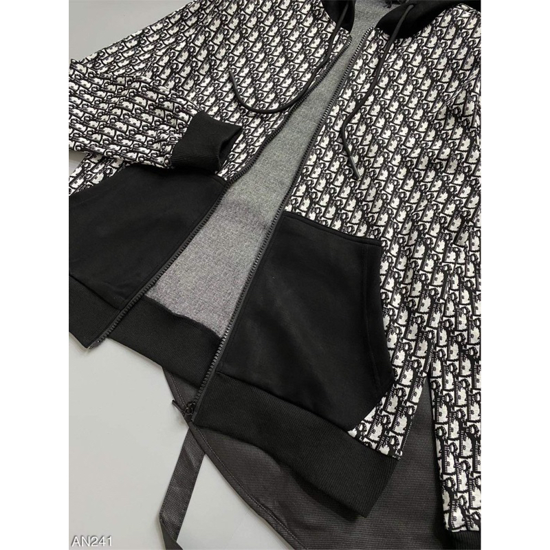 Áo Hoodie D.i.o.r mũ đen nam nữ new-hàng q.c cao cấp