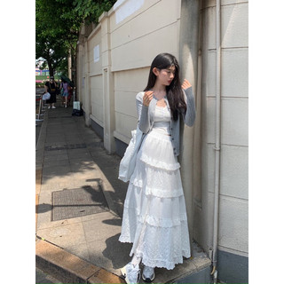 Set áo len chân váy dáng dài nữ tính ulzzang