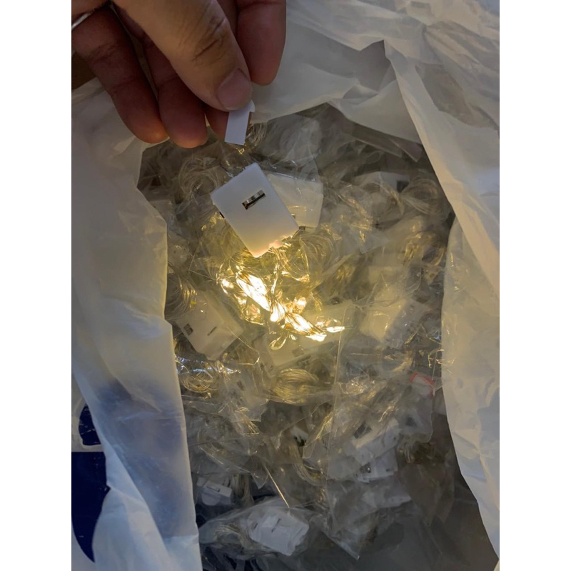 Dây đèn led vàng 2m