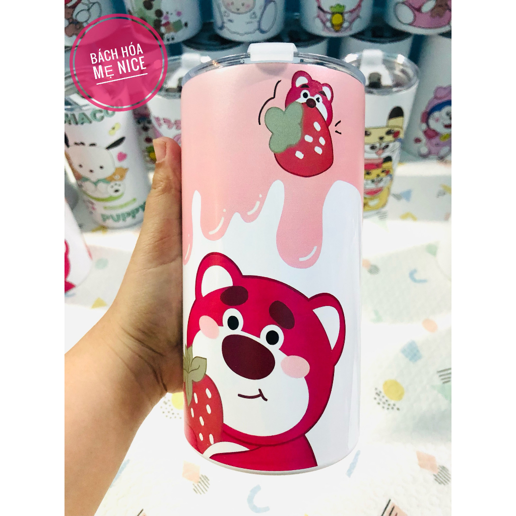 Ly giữ nhiệt hình Doremon, Gấu dâu