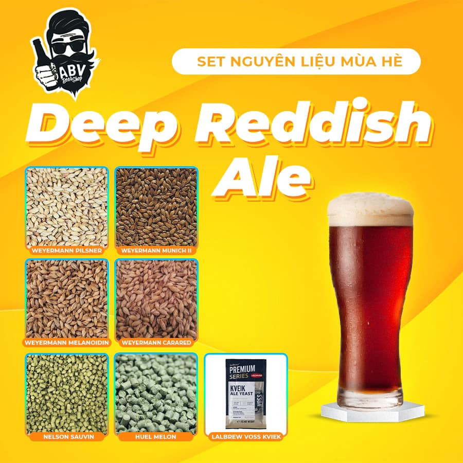 Set nguyên liệu nấu bia – Deep Reddish Ale