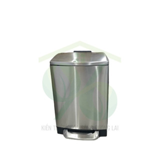 Thùng rác inox vuông đạp chân 12L