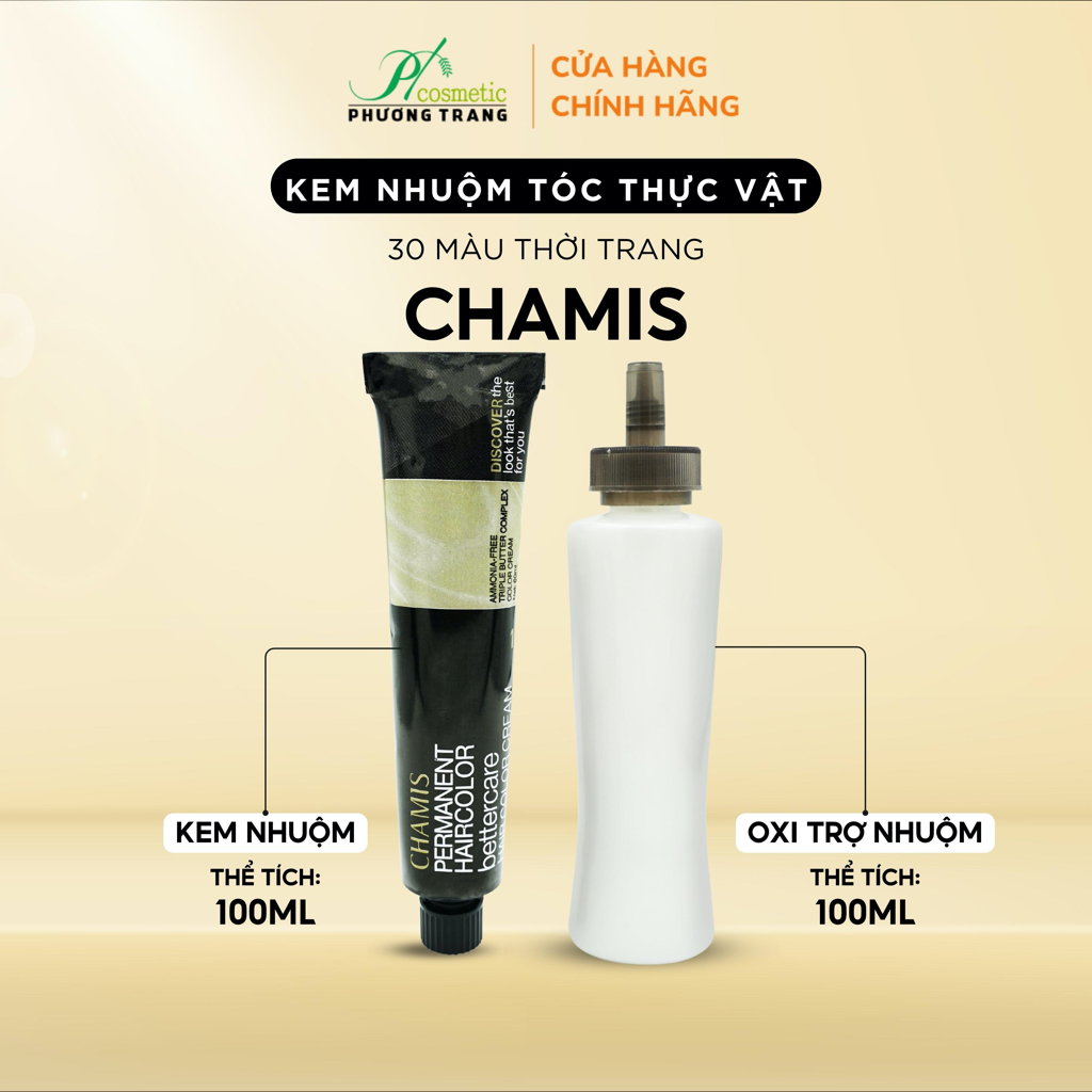 Thuốc Nhuộm Tóc Tại nhà CHAMIS 30 Màu - Giúp tóc lên màu chuẩn tự nhiên