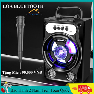 Loa bluetooth hát karaoke mini, âm thanh HIFI cực hay - Tặng Kèm Micro Karaoke. Bảo hành 24 tháng, lỗi đổi mới 7 ngày .