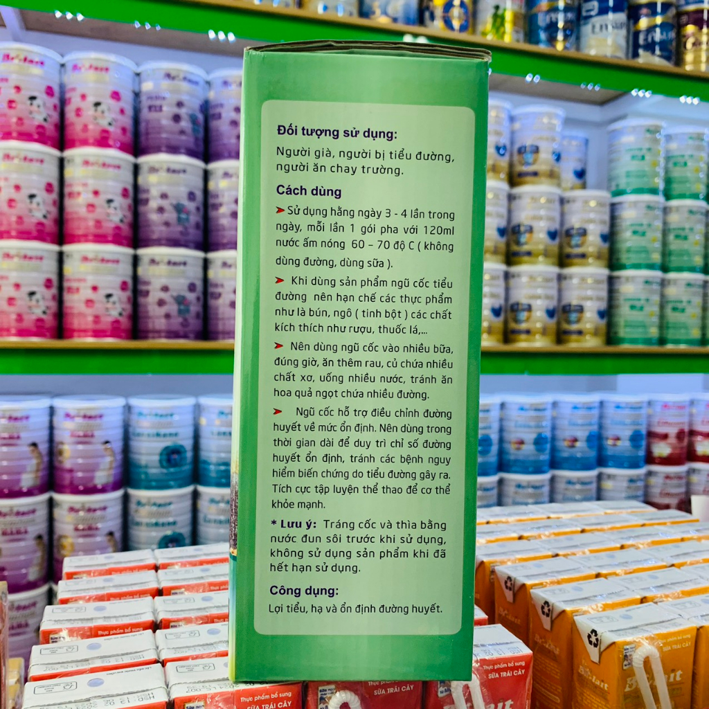 HỘP 35 GÓI/630G NGŨ CỐC DÀNH CHO NGƯỜI TIỂU ĐƯỜNG