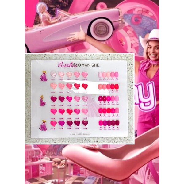 Set sơn gel Barbie Hồng Jiao Yan She 25 màu ,bảng màu  - Sushi nail mi