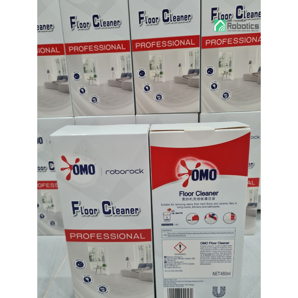 🍭Nước lau sàn chuyên dụng OMO Roborock 480ML -  Hàng chính hãng