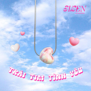 Vòng cổ dây thép trái tim tình yêu hologram trái tim - siren