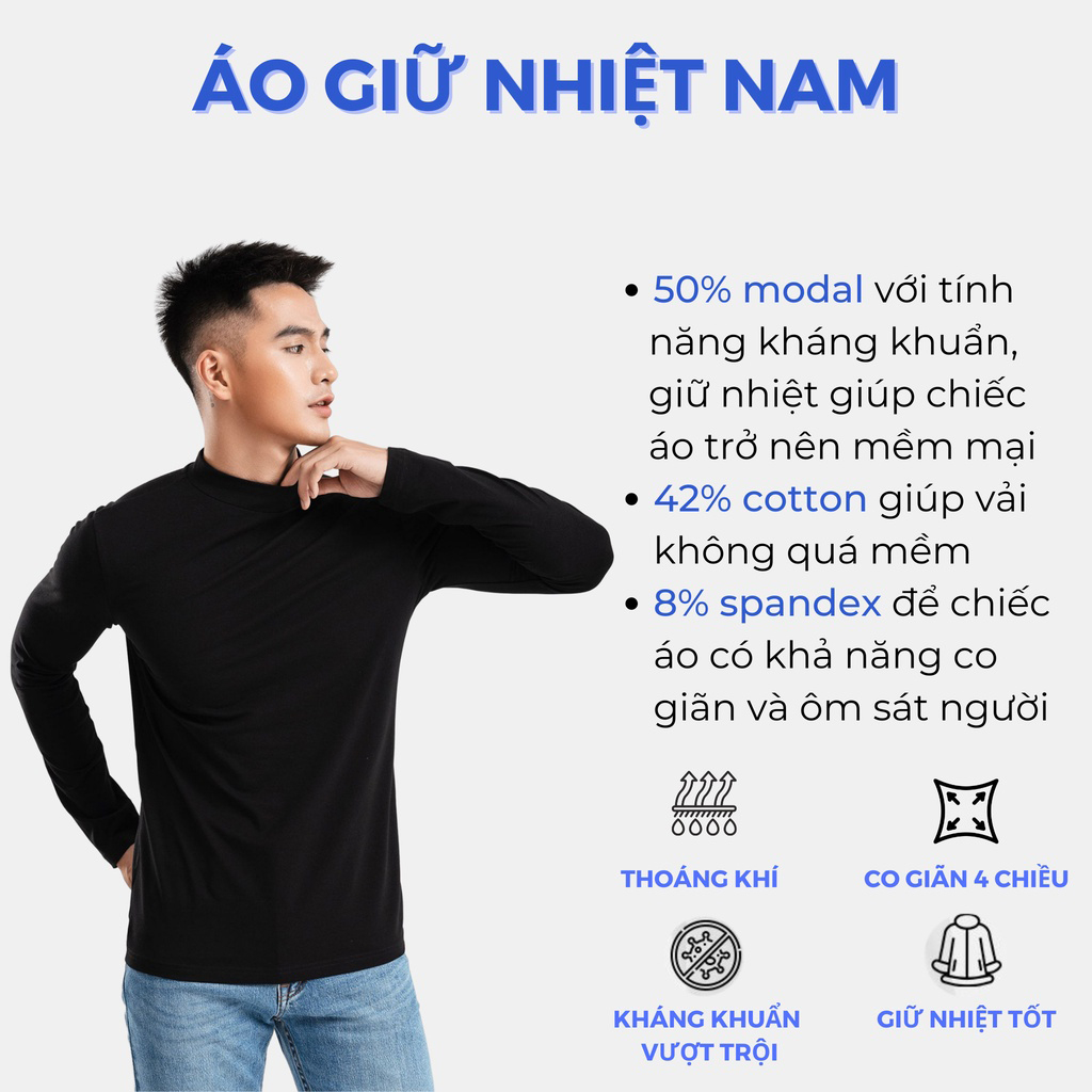 Áo Giữ Nhiệt Nam Nữ unisex mùa đông Avocado Áo Thun Lót Nỉ Nam Dài Tay Cổ Cao Giữ Ấm cơ thể ko bai xù Thể Thao Cao Cấp