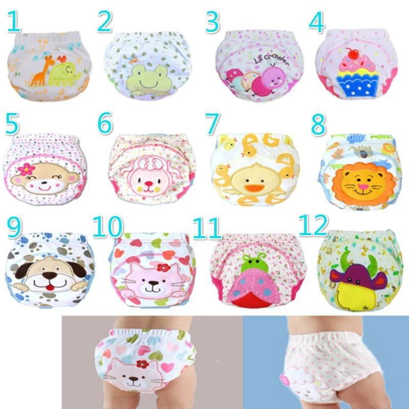 Quần Vải Thay Bỉm Cho Bé Nhiều Hình Ngộ Nghĩnh Dễ Thương -Babylove123