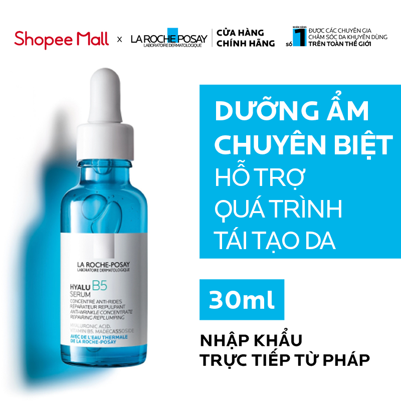 Dưỡng chất chuyên sâu giúp hỗ trợ tái tạo da La Roche-Posay Hyalu B5 Serum 30ml