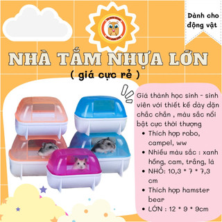Nhà tắm cát bằng nhựa dành cho hamster các loại