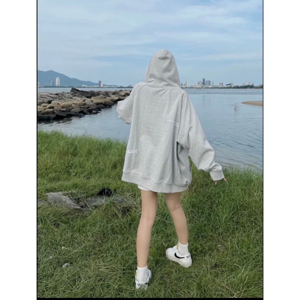 Hoodie Zip CIDR , Áo Khoác Nỉ Form Rộng Mũ Trùm 2 Lớp In Hình CIDR Cao Cấp