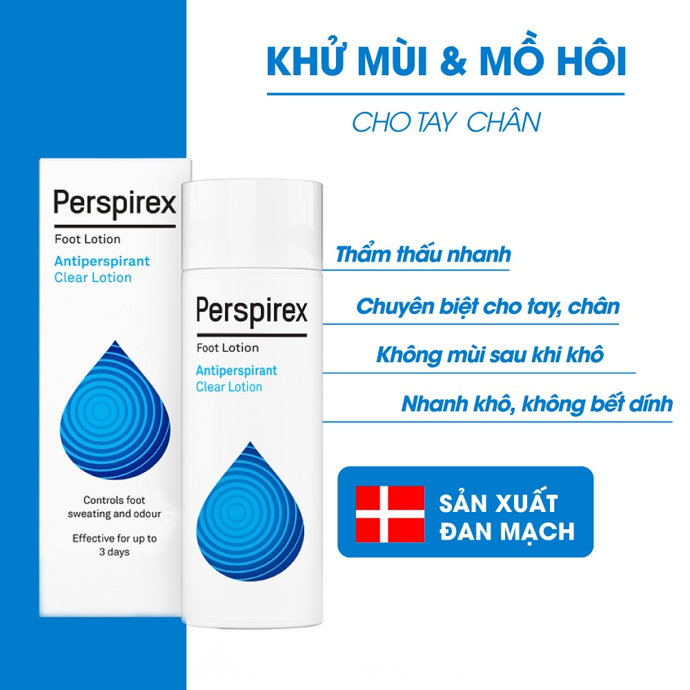 Lotion Ngăn Mồ Hôi Tay Chân Hiệu Quả Perspirex Foot Lotion 100ml