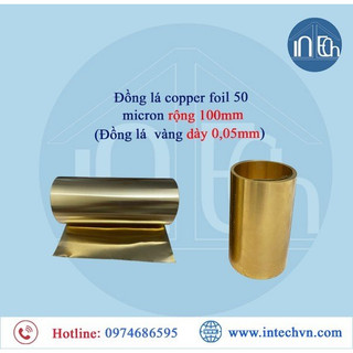 Đồng lá dày 0.05mm (Copper foil 50 micron)