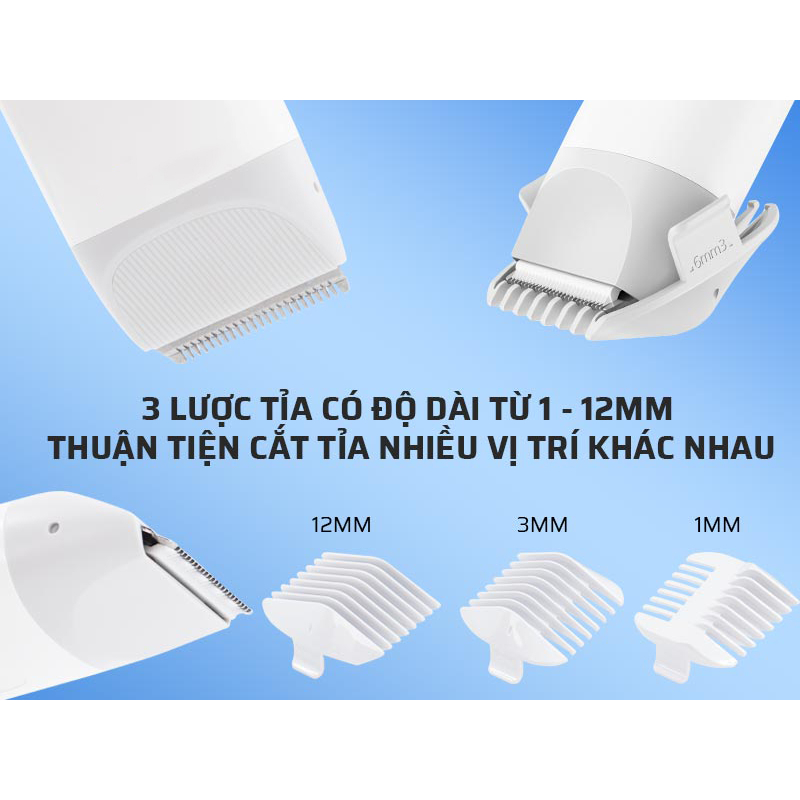 Tông Đơ Cắt Tóc Cho Bé Xiaomi Mitu DIEL0384Chính Hãng, Siêu Êm, Độ Ồn Thấp