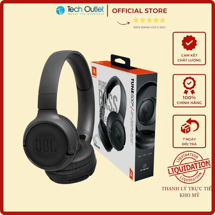 Tai nghe jbl tune 500bt mới nguyên seal chính hãng