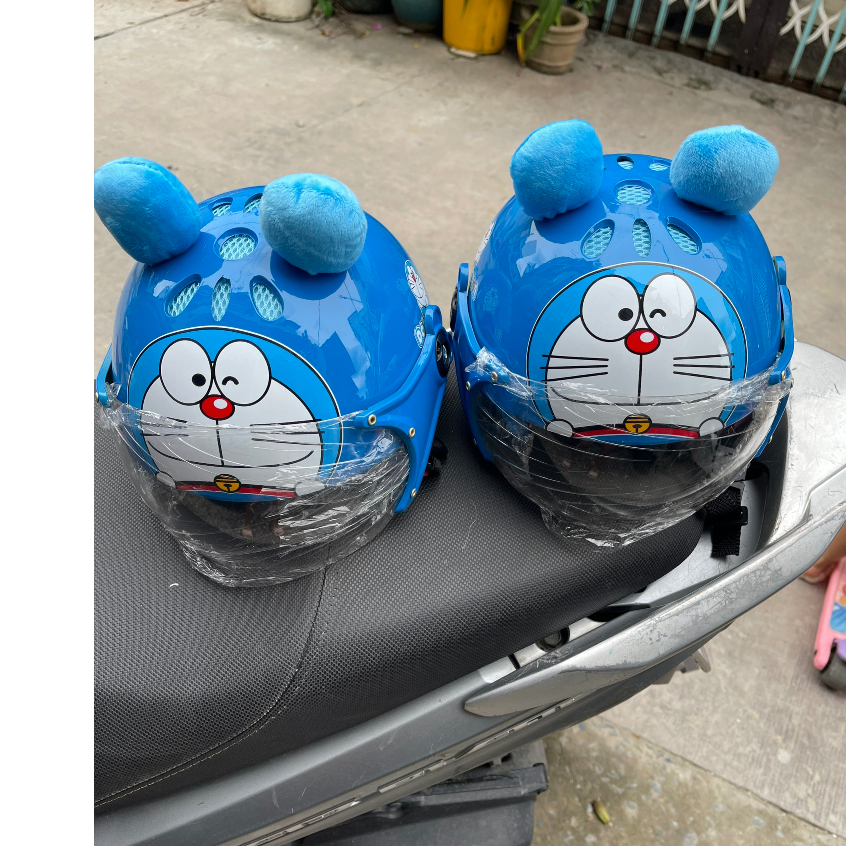 Nón bảo hiểm có kính cho e bé từ 2 đến 7t