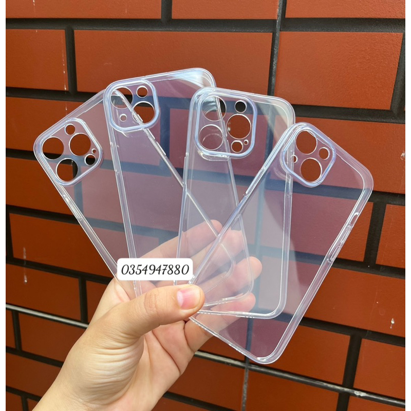 Ốp lưng dẻo GOR Trong bảo vệ camera cho iPhone 15/ 15 Plus/ 15 Pro/ 15 Pro Max silicon ôm sát bảo vệ máy