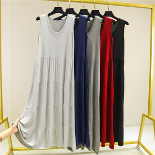 Váy maxi đi biển, Đầm thun nữ dáng dài DB16